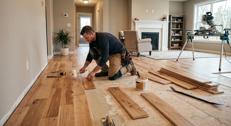 Engineered Wood Installation in Sunbury, OH