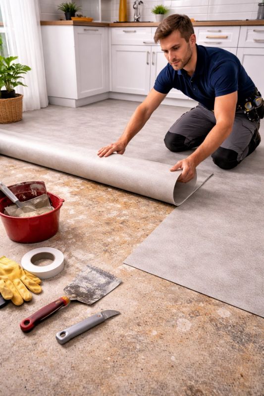 Linoleum Floor Installation in Fredericktown, OH