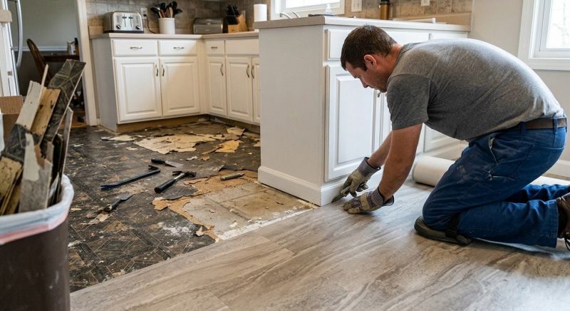 Linoleum Floor Installation in Reynoldsburg, OH