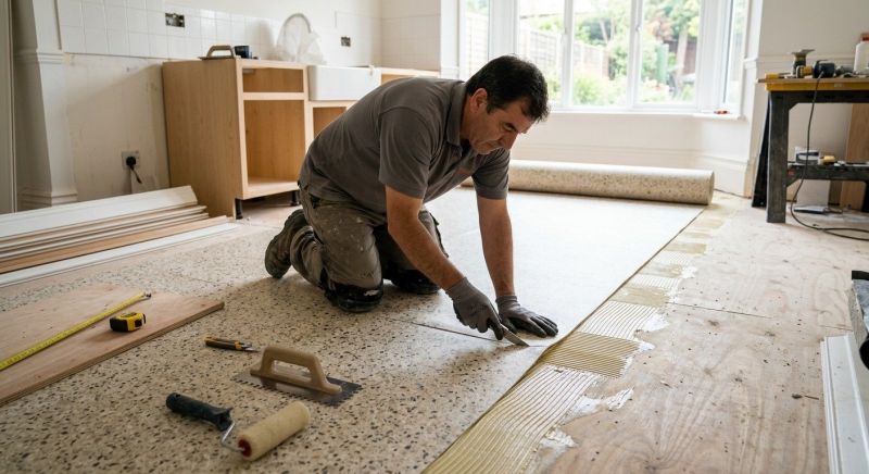 Linoleum Floor Installation in Sparta, OH