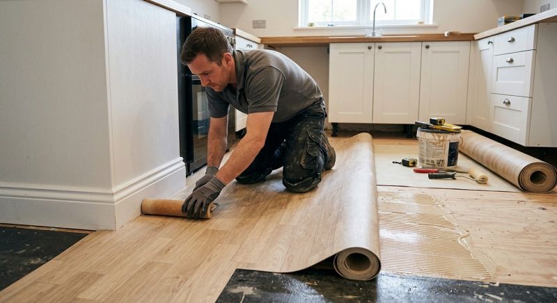 Sheet Linoleum Installation in Johnstown, OH