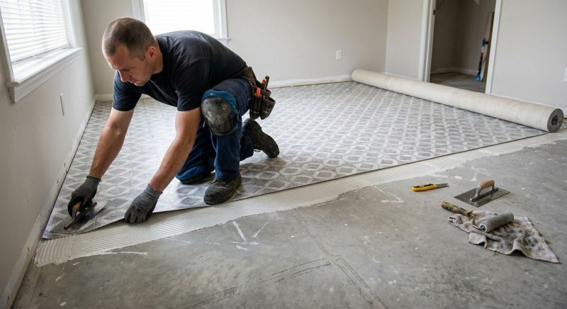 Sheet Linoleum Installation in Newark, OH