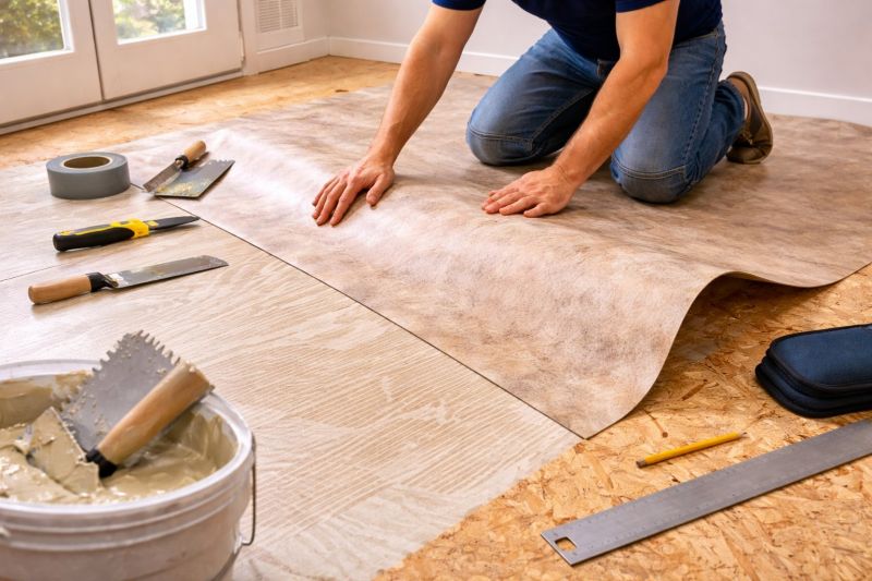Sheet Vinyl Installation in Westerville, OH